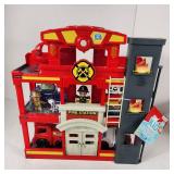 New Kid Connection Fire Station Play Set Lights And Sound 31 Pieces