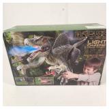 New Light Chasing Remote Control Auto Presentation Spray Sound Effect Laser Trace Open Close Mouth