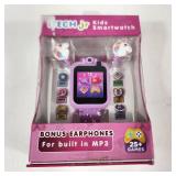 iTech Jr. Kids Smartwatch Bonus Unicorn Earphones For Built In MP3 10 Audiobooks 25 Games Pink