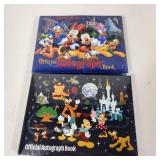 Lot Of Two New Disney World Disney Land Autograph Books