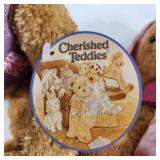 Lot Of Two 10" Plush Cherished Teddies Pink/Purple Excellent Condition