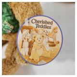 Lot Of Two 10" Plush Cherished Teddies Pink/Green Excellent Condition