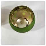 Lot Of Two Christmas Items Ceramic Angel Joy To The World And Green Candle Holder Jesus Great Condition