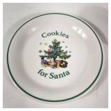 Nikko Cookies For Santa Plate And Milk For Santa Mug Christmas Tree Oven Microwave And Dishwasher Safe Excellent Condition