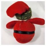 Lot Of Three Christmas Decorations Plush Santa Angel And Angel Ornament Great Condition