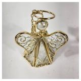 Lot Of Three Christmas Decorations Plush Santa Angel And Angel Ornament Great Condition