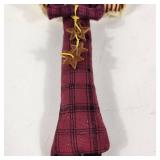 Lot Of Three Christmas Decorations Plush Santa Angel And Angel Ornament Great Condition