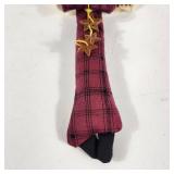 Lot Of Three Christmas Decorations Plush Santa Angel And Angel Ornament Great Condition