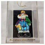 Lot Of Three Glass Ornaments Golden Gate Bridge Street Car And Moose Distributed By Target Excellent Condition