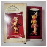 Lot Of Two Hallmark Ornaments Winnie The Pooh Tigger