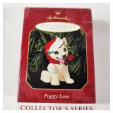 Lot Of Four Hallmark Ornaments Puppy Love Black Lab Poodle Sheltie And Shepherd Great Condition