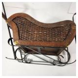 Vintage Doll Sleigh Great For Christmas Decorating Great Condition