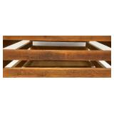 Vintage Wooden Egg Crate With Advertisement & Cardboard Egg Protectors