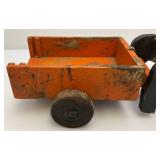 Antique Handmade Horse & Buggy Pull Toy