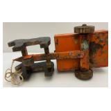 Antique Handmade Horse & Buggy Pull Toy