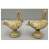 Vintage Cast Iron Bird Door Stops