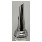 Vintage Mobiloil Artic Special Glass Oil Bottle With Chome Lid