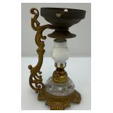 Antique Miniature Medicine Oil Lamp Vapo Cresolene 6"