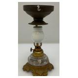 Antique Miniature Medicine Oil Lamp Vapo Cresolene 6"