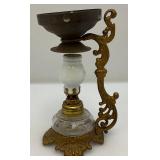 Antique Miniature Medicine Oil Lamp Vapo Cresolene 6"