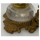 Antique Miniature Medicine Oil Lamp Vapo Cresolene 6"