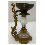 Antique Miniature Medicine Oil Lamp Vapo Cresolene 6"