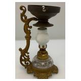 Antique Miniature Medicine Oil Lamp Vapo Cresolene 6"