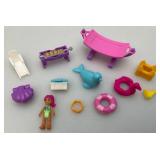 Vintage Polly Pockets Flamingo With People And More