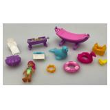 Vintage Polly Pockets Flamingo With People And More