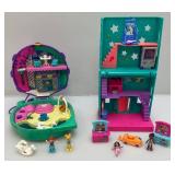 Miniature Polly Pockets Playsets With People & More