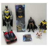 Misc. Batman Figures Including 12" (Some New In Box)