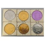 Large Group Of Misc. Collectible Tokens (Most In Cardboard Protective Sleeve)