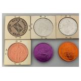 Large Group Of Misc. Collectible Tokens (Most In Cardboard Protective Sleeve)