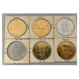 Large Group Of Misc. Collectible Tokens (Most In Cardboard Protective Sleeve)