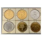 Large Group Of Misc. Collectible Tokens (Most In Cardboard Protective Sleeve)