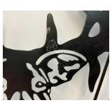 19" x 22 1/2" Powder Coated Metal Hunting Collage Wall Hanging