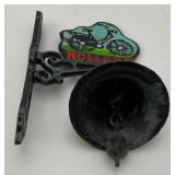 Vintage Casted Metal Holland Hanging Bell 8"