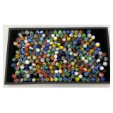 Bottle Of Misc. Vintage Marbles (Some Glow Under UV Light)