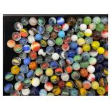 Bottle Of Misc. Vintage Marbles (Some Glow Under UV Light)