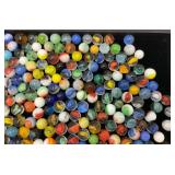Bottle Of Misc. Vintage Marbles (Some Glow Under UV Light)