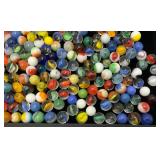 Bottle Of Misc. Vintage Marbles (Some Glow Under UV Light)