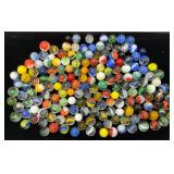 Bottle Of Misc. Vintage Marbles (Some Glow Under UV Light)