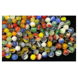 Bottle Of Misc. Vintage Marbles (Some Glow Under UV Light)