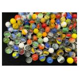 Bottle Of Misc. Vintage Marbles (Some Glow Under UV Light)