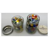 Bottle Of Misc. Vintage Marbles (Some Glow Under UV Light)