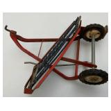 Vintage Ertl John Deer Miniature Die Cast Narrow Front-End Tractor 5" & Ertl 1:16 Scale International Harvester Pull Side Delivery Hay Rake & More