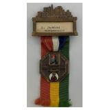 1951 Shriners 77th Imperial council Session Representative Pin Metal 5"