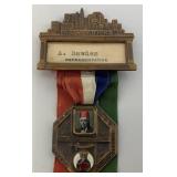 1951 Shriners 77th Imperial council Session Representative Pin Metal 5"