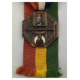 1951 Shriners 77th Imperial council Session Representative Pin Metal 5"