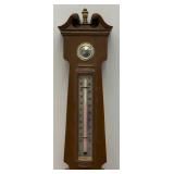 23 1/2" Vintage Springfield Barometer And Thermometer Vintage 1960